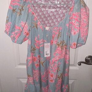 Lilly Pulitzer Zemini Coverup Royal Coral NWT